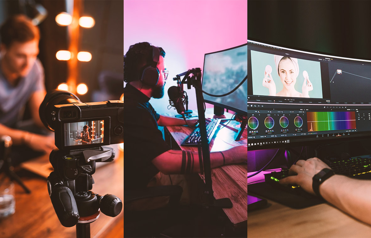 Bastidores de edição e produção cinematográfica